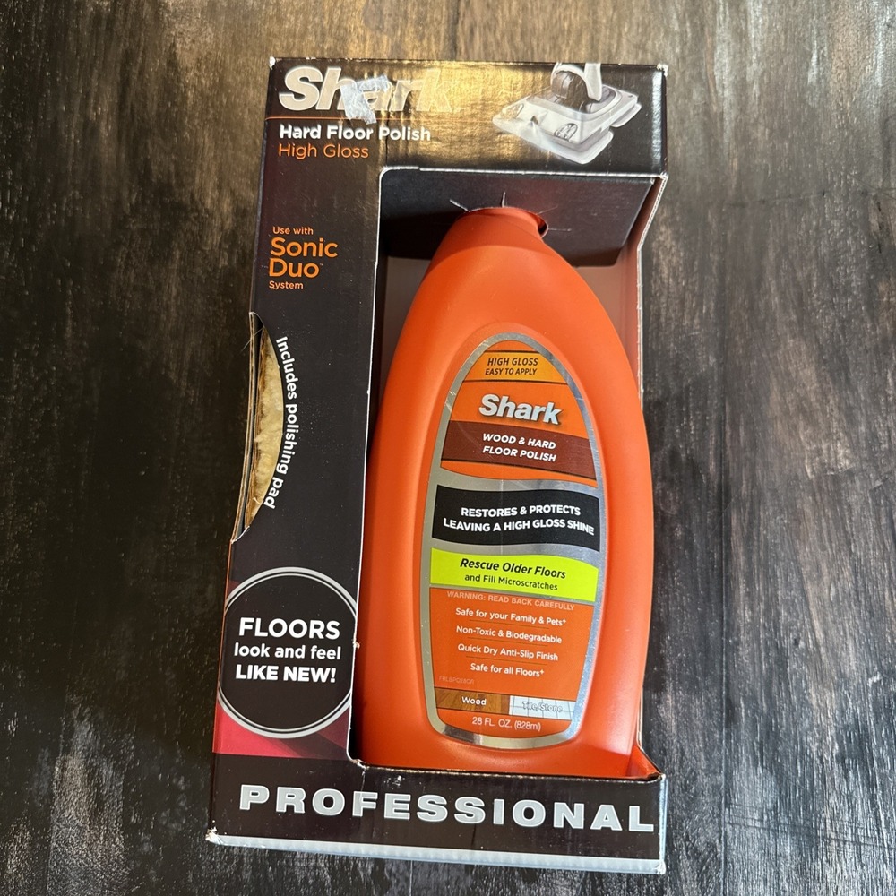 SHARK Wood & Hard Floor Cleaner Wood Floor Polish 28 oz. Discontinued NEW SEALED